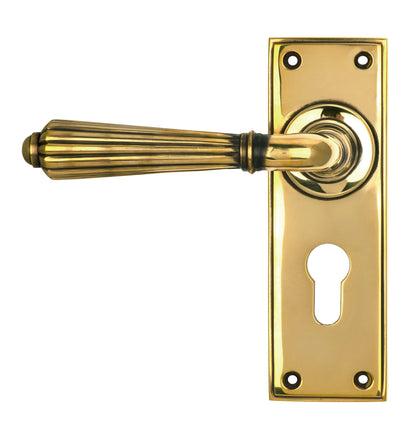 HINTON LEVER HANDLE+PLATE EURO 128x152x72 AGBR - 45313 by MARCHES (ANVIL) ARCHITECTURAL HARDWARE