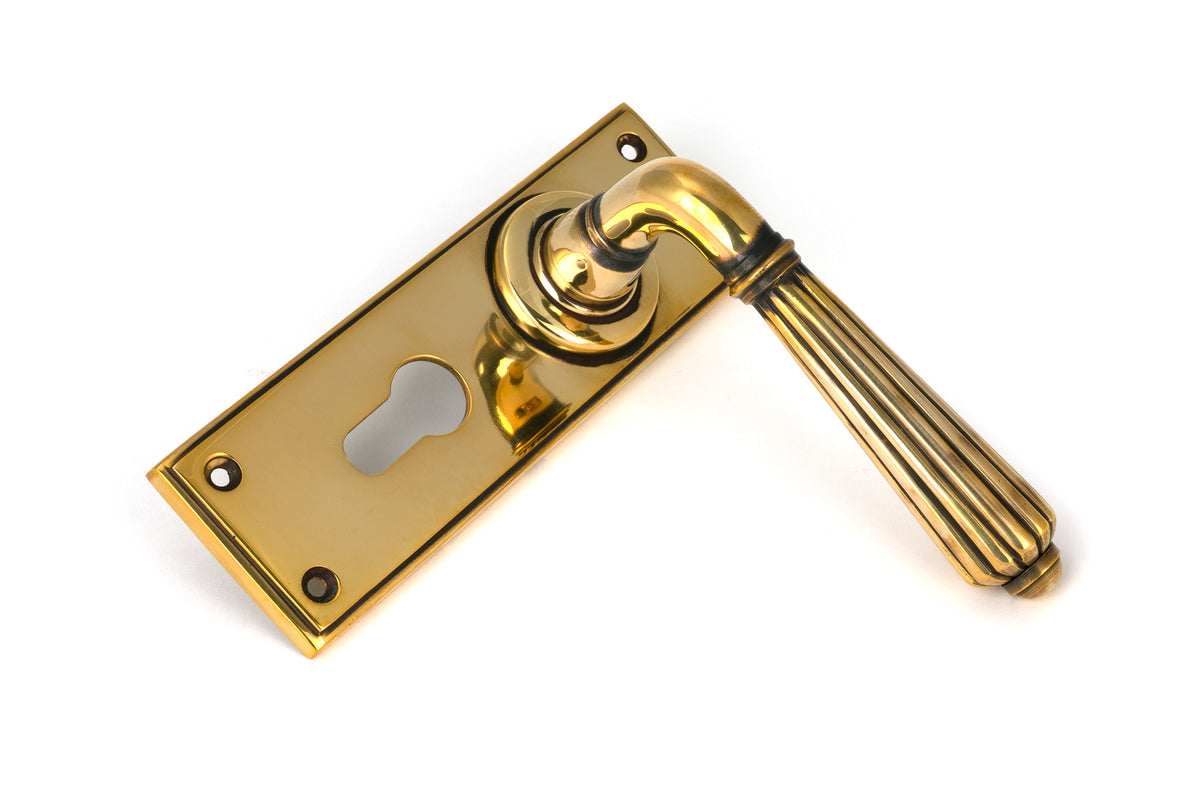 HINTON LEVER HANDLE+PLATE EURO 128x152x72 AGBR - 45313 by MARCHES (ANVIL) ARCHITECTURAL HARDWARE