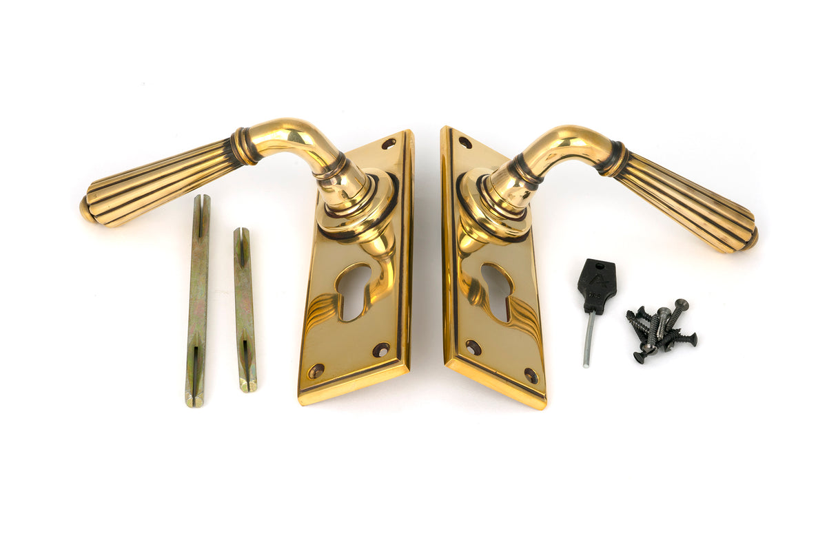 HINTON LEVER HANDLE+PLATE EURO 128x152x72 AGBR - 45313 by MARCHES (ANVIL) ARCHITECTURAL HARDWARE