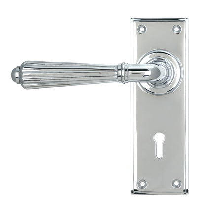 HINTON LEVER HANDLE+PLATE LOCK 128x152x72 PCP - 45316 by MARCHES (ANVIL) ARCHITECTURAL HARDWARE