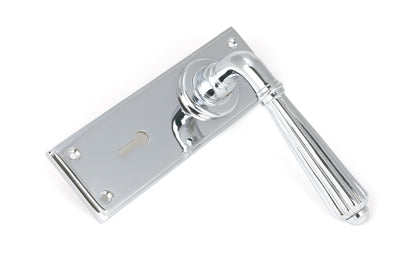 HINTON LEVER HANDLE+PLATE LOCK 128x152x72 PCP - 45316 by MARCHES (ANVIL) ARCHITECTURAL HARDWARE