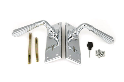 HINTON LEVER HANDLE+PLATE LOCK 128x152x72 PCP - 45316 by MARCHES (ANVIL) ARCHITECTURAL HARDWARE