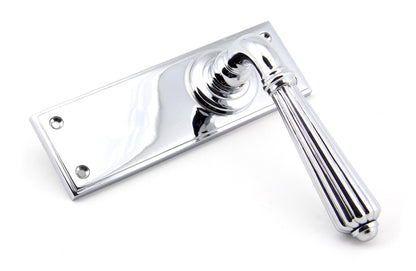 HINTON LEVER HANDLE+PLATE LATCH 128x152x72 PCP - 45317 by MARCHES (ANVIL) ARCHITECTURAL HARDWARE
