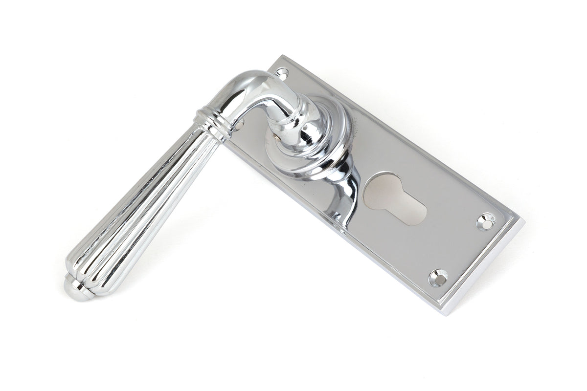 HINTON LEVER HANDLE+PLATE EURO 128x152x72 PCP - 45319 by MARCHES (ANVIL) ARCHITECTURAL HARDWARE