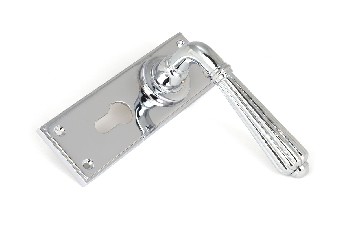 HINTON LEVER HANDLE+PLATE EURO 128x152x72 PCP - 45319 by MARCHES (ANVIL) ARCHITECTURAL HARDWARE