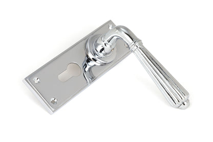HINTON LEVER HANDLE+PLATE EURO 128x152x72 PCP - 45319 by MARCHES (ANVIL) ARCHITECTURAL HARDWARE