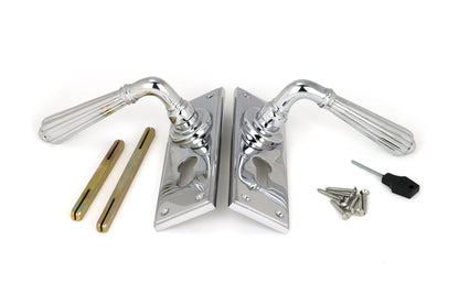 HINTON LEVER HANDLE+PLATE EURO 128x152x72 PCP - 45319 by MARCHES (ANVIL) ARCHITECTURAL HARDWARE