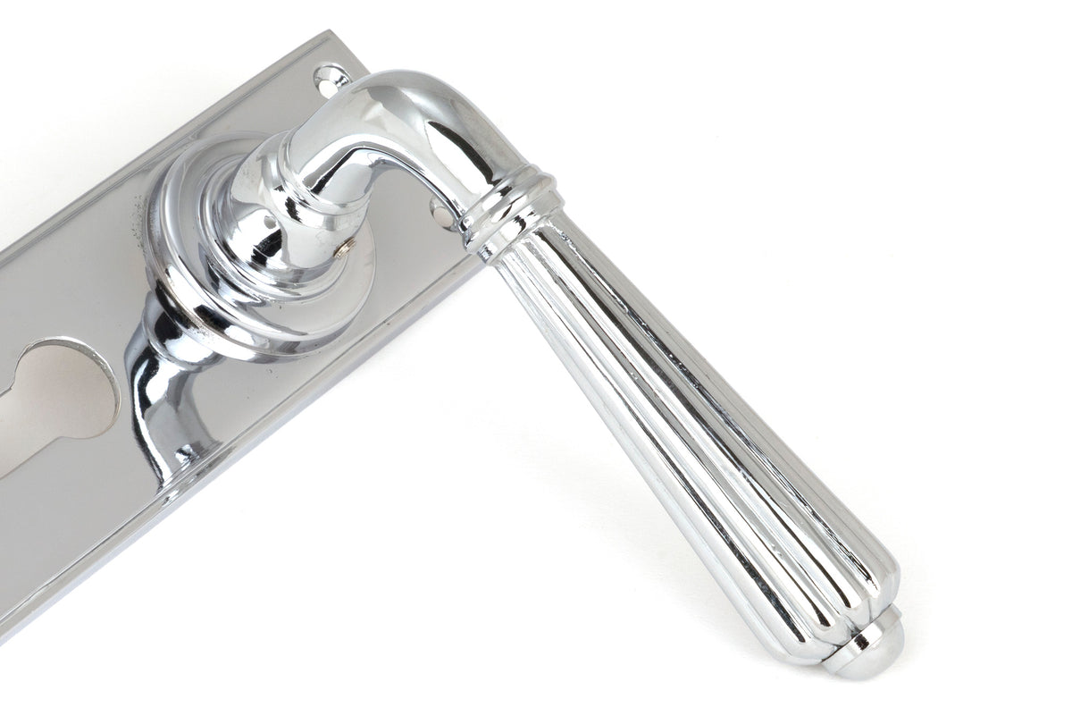 HINTON LEVER HANDLE+PLATE EURO 128x152x72 PCP - 45319 by MARCHES (ANVIL) ARCHITECTURAL HARDWARE