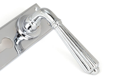 HINTON LEVER HANDLE+PLATE EURO 128x152x72 PCP - 45319 by MARCHES (ANVIL) ARCHITECTURAL HARDWARE