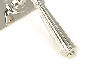 HINTON LEVER HANDLE+PLATE LOCK 128x152x72 PNP - 45322 by MARCHES (ANVIL) ARCHITECTURAL HARDWARE