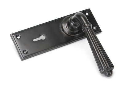 HINTON LEVER HANDLE+PLATE LOCK 128x152x72 AGBZ - 45328 by MARCHES (ANVIL) ARCHITECTURAL HARDWARE