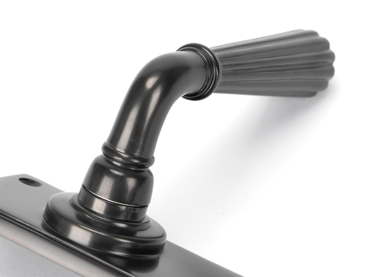 HINTON LEVER HANDLE+PLATE LOCK 128x152x72 AGBZ - 45328 by MARCHES (ANVIL) ARCHITECTURAL HARDWARE