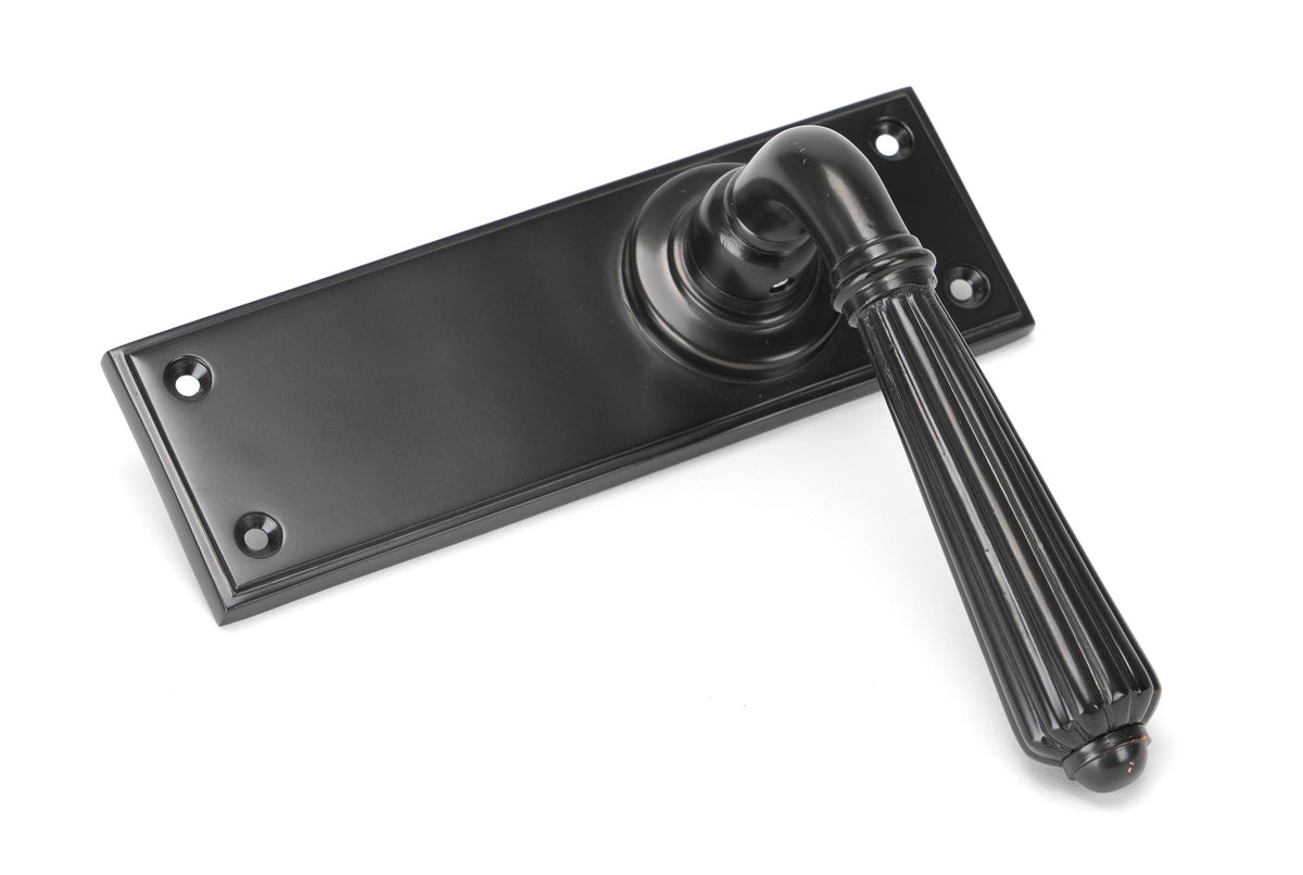 HINTON LEVER HANDLE+PLATE LATCH 128x152x72 AGBZ - 45329 by MARCHES (ANVIL) ARCHITECTURAL HARDWARE