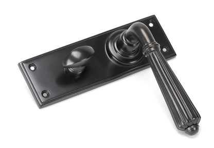 HINTON LEVER HANDLE+PLATE BATH 128x152x72 AGBZ - 45330 by MARCHES (ANVIL) ARCHITECTURAL HARDWARE