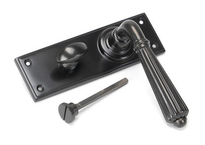 HINTON LEVER HANDLE+PLATE BATH 128x152x72 AGBZ - 45330 by MARCHES (ANVIL) ARCHITECTURAL HARDWARE