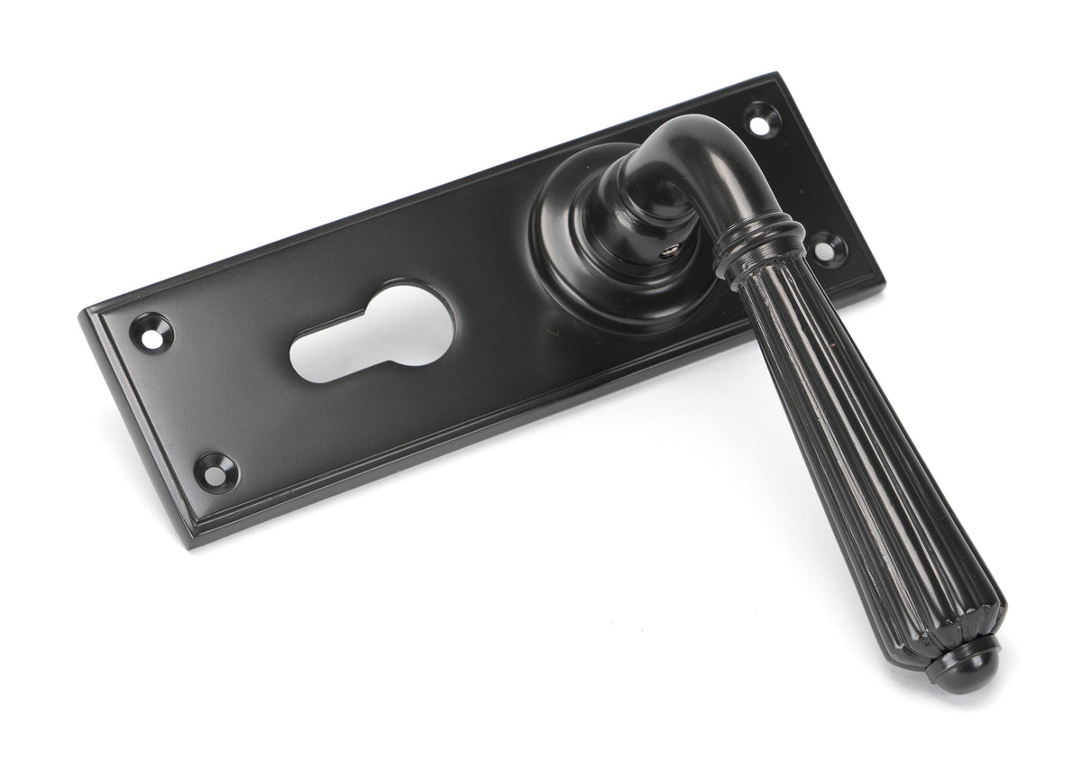 HINTON LEVER HANDLE+PLATE EURO 128x152x72 AGBZ - 45331 by MARCHES (ANVIL) ARCHITECTURAL HARDWARE