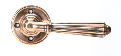 HINTON LEVER HANDLE+PLATE SPRUNG 60x128x70 PBZ - 45333 by MARCHES (ANVIL) ARCHITECTURAL HARDWARE