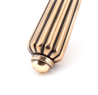 HINTON LEVER HANDLE+PLATE LATCH 128x152x72 PBZ - 45335 by MARCHES (ANVIL) ARCHITECTURAL HARDWARE