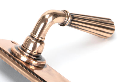 HINTON LEVER HANDLE+PLATE BATH 128x152x72 PBZ - 45336 by MARCHES (ANVIL) ARCHITECTURAL HARDWARE