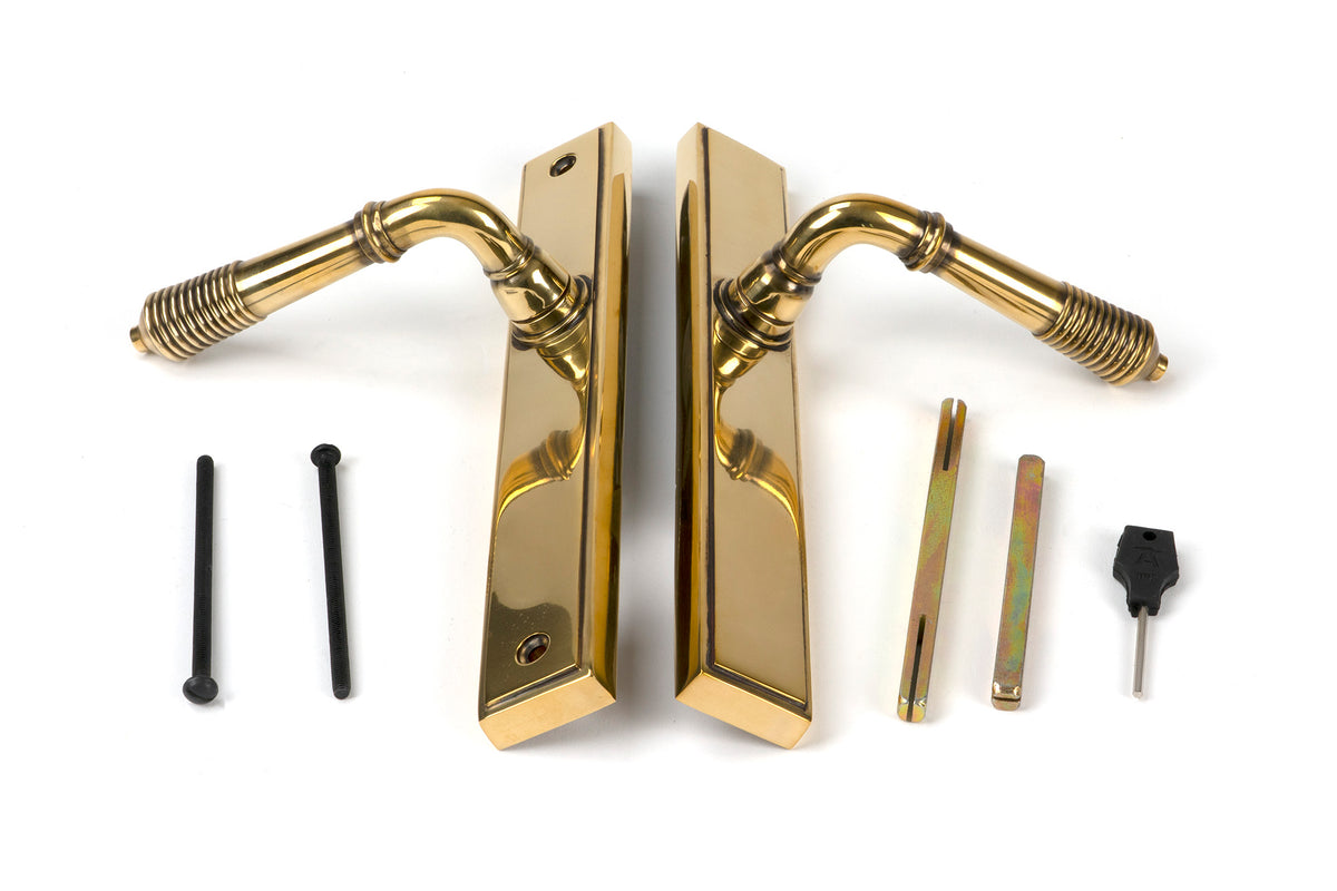 REEDED SLIMLINE LEVER ESPAGNOLETTE LATCH 123x244x70 AGBR - 45419 by MARCHES (ANVIL) ARCHITECTURAL HARDWARE