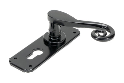 MONKEYTAIL LEVER HANDLE EURO LOCK 126x152x57 BLK - 45591 by MARCHES (ANVIL) ARCHITECTURAL HARDWARE