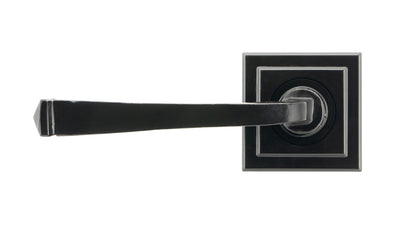 AVON LEVER HANDLE+ROSE SPRUNG SQUARE 53x118x63 BLK - 45626 by MARCHES (ANVIL) ARCHITECTURAL HARDWARE