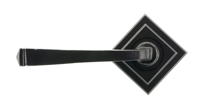 AVON LEVER HANDLE+ROSE SPRUNG SQUARE 53x118x63 BLK - 45626 by MARCHES (ANVIL) ARCHITECTURAL HARDWARE