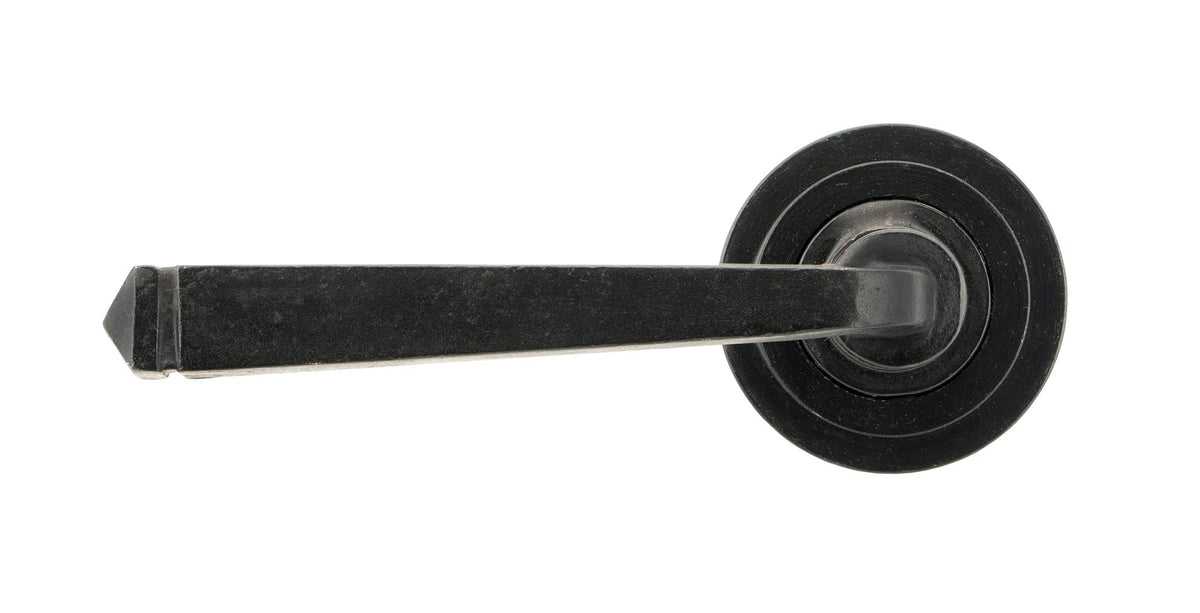 AVON LEVER HANDLE+ROSE SPRUNG ART DECO 53x118x63 EBX - 45628 by MARCHES (ANVIL) ARCHITECTURAL HARDWARE