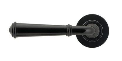 REGENCY LEVER HANDLE+ROSE SPRUNG PLAIN 53x131x67 BLK - 45635 by MARCHES (ANVIL) ARCHITECTURAL HARDWARE