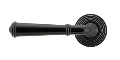 REGENCY LEVER HANDLE+ROSE SPRUNG BEEHIVE 53x131x67 BLK - 45637 by MARCHES (ANVIL) ARCHITECTURAL HARDWARE