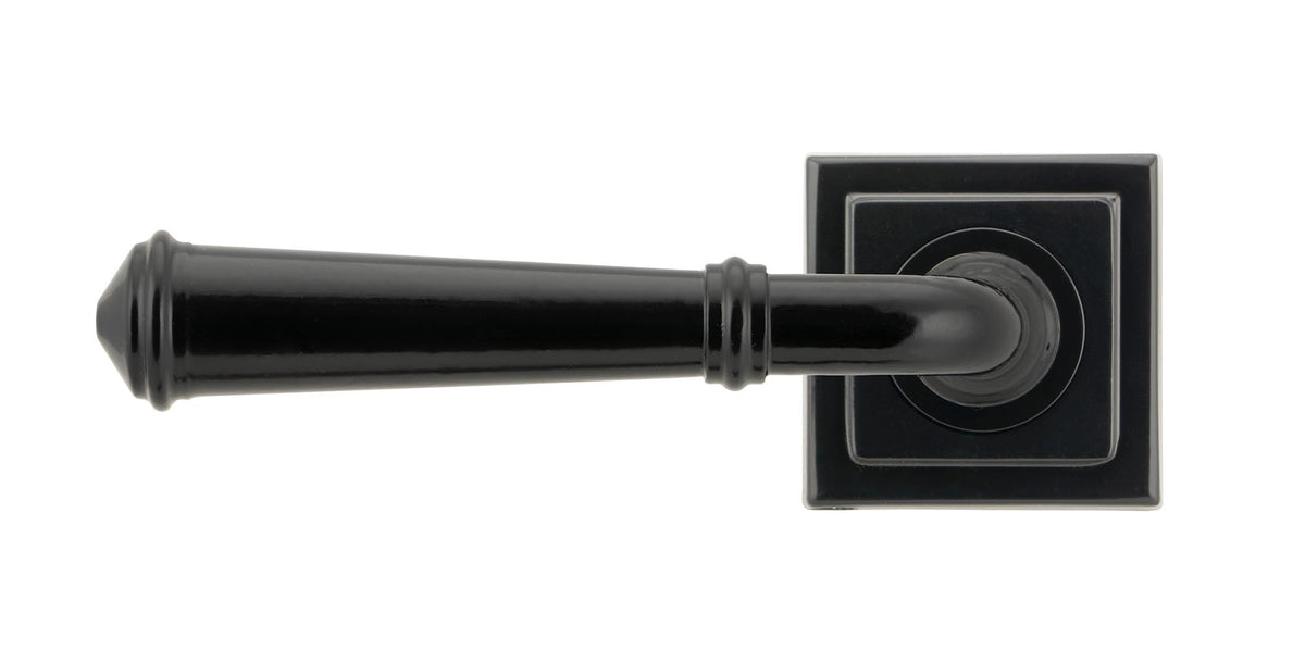 REGENCY LEVER HANDLE+ROSE SPRUNG SQUARE 53x131x67 BLK - 45638 by MARCHES (ANVIL) ARCHITECTURAL HARDWARE