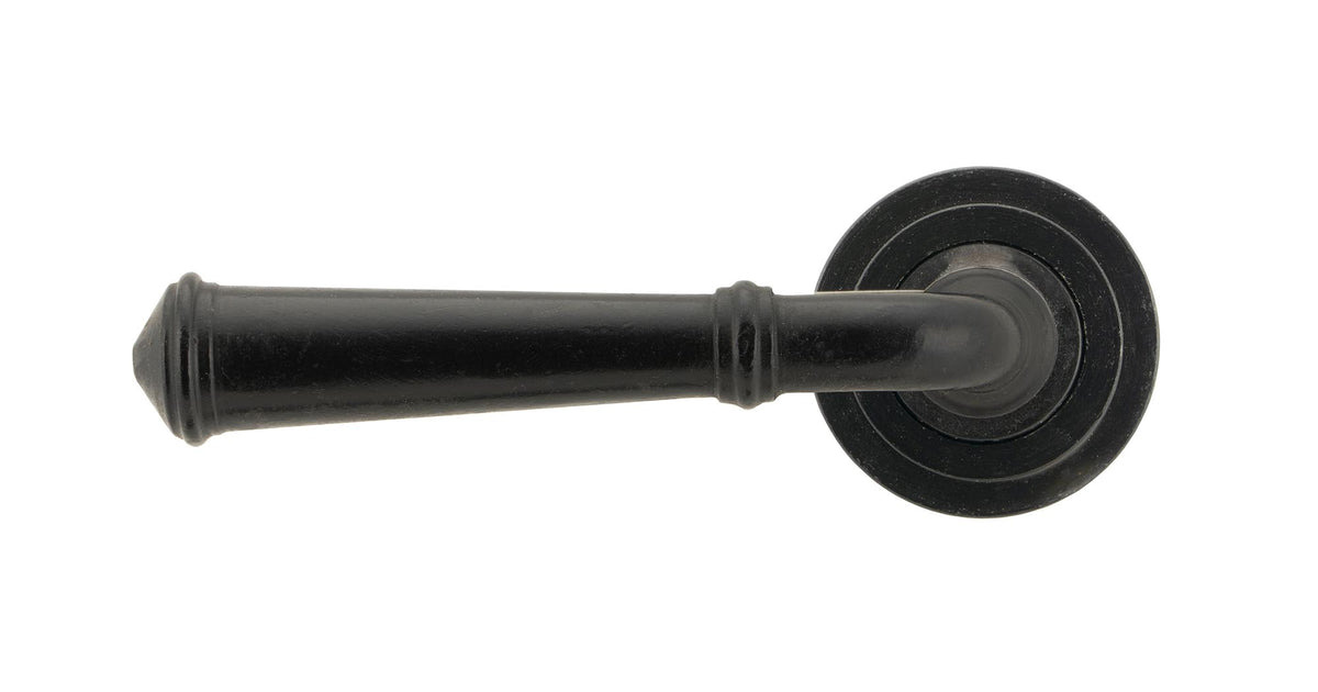 REGENCY LEVER HANDLE+ROSE SPRUNG ART DECO 53x131x67 EBX - 45640 by MARCHES (ANVIL) ARCHITECTURAL HARDWARE