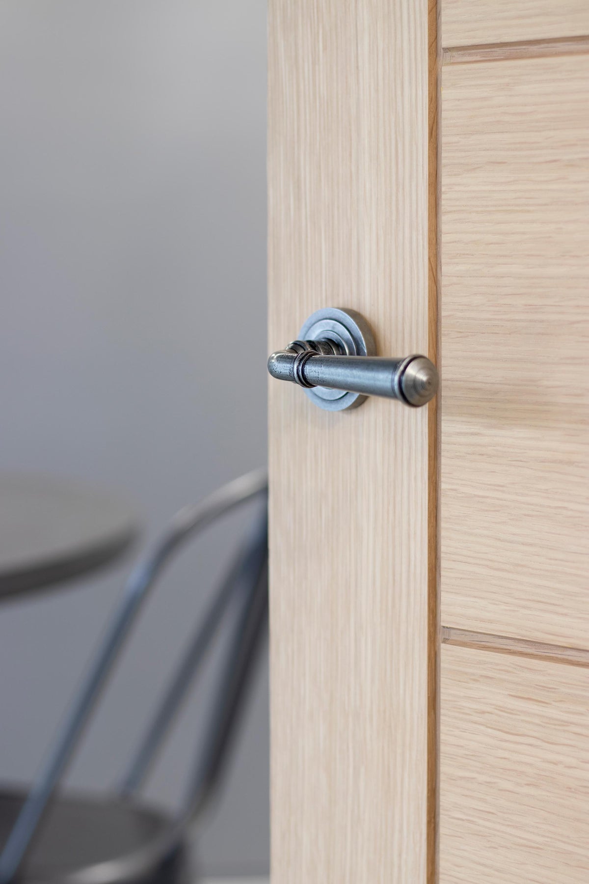 REGENCY LEVER HANDLE+ROSE SPRUNG ART DECO 53x131x67 PEW - 45644 by MARCHES (ANVIL) ARCHITECTURAL HARDWARE