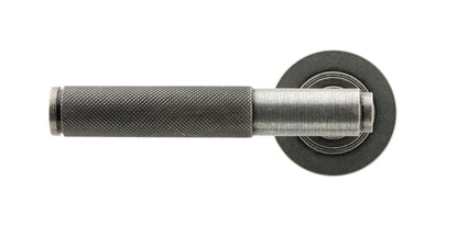 BROMPTON LEVER HANDLE+ROSE SPRUNG PLAIN 53x125x70 PEW - 45679 by MARCHES (ANVIL) ARCHITECTURAL HARDWARE