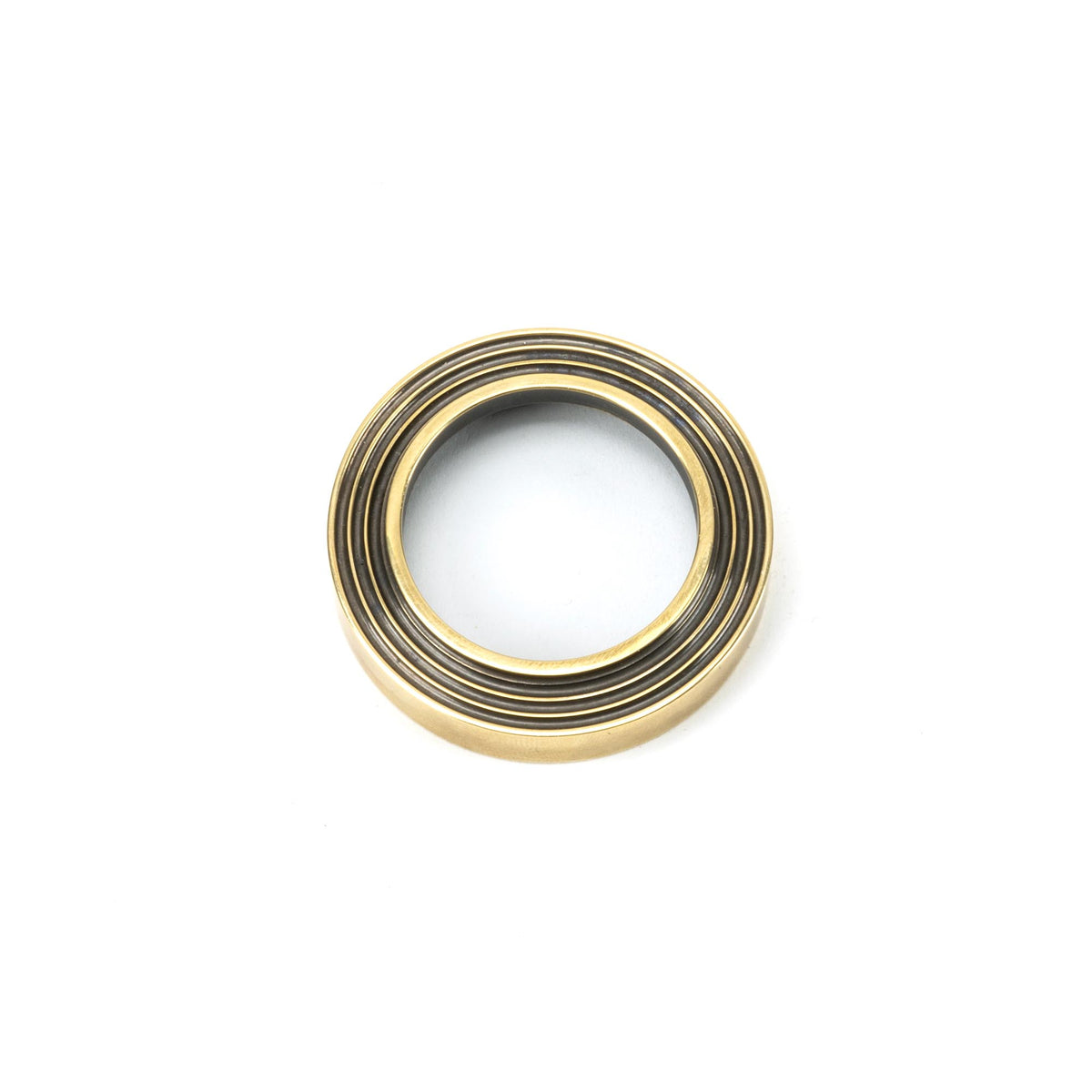 ESCUTCHEON ROUND EURO CNC BEEHIVE 53x8 AGBR - 45709 by MARCHES (ANVIL) ARCHITECTURAL HARDWARE