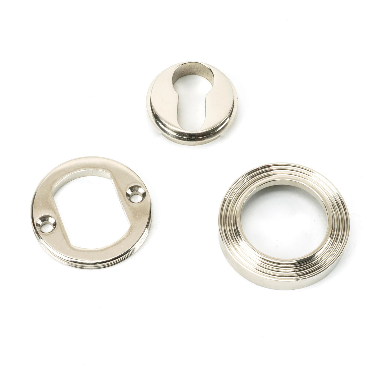 ESCUTCHEON ROUND EURO CNC BEEHIVE 53x8 PNP - 45717 by MARCHES (ANVIL) ARCHITECTURAL HARDWARE