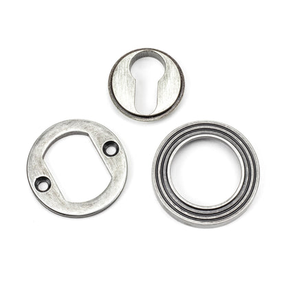 ESCUTCHEON ROUND EURO CNC BEEHIVE 53x8 PEW - 45729 by MARCHES (ANVIL) ARCHITECTURAL HARDWARE