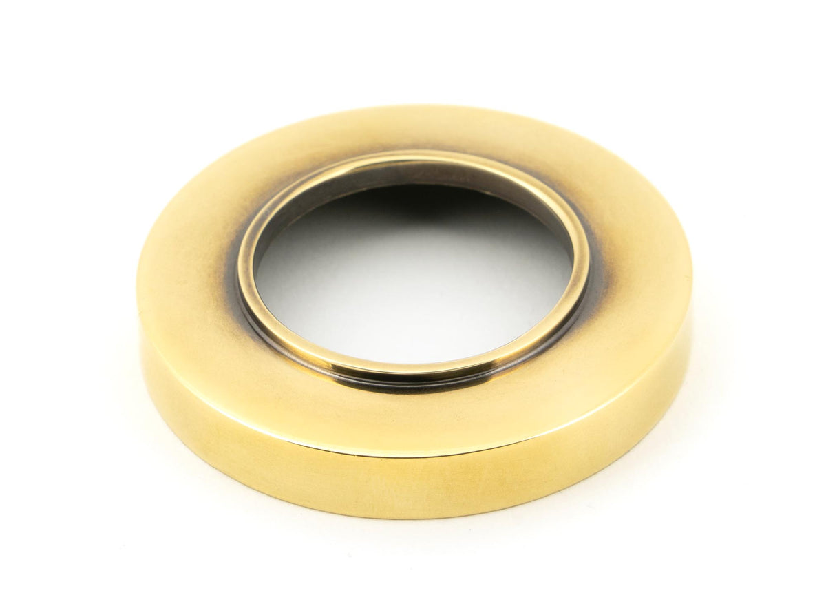NEWBURY LEVER HANDLE+ROSE SPRUNG PLAIN 53x126x64 AGBR - 45755 by MARCHES (ANVIL) ARCHITECTURAL HARDWARE