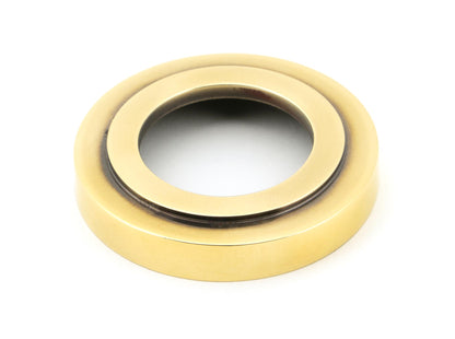 NEWBURY LEVER HANDLE+ROSE SPRUNG ART DECO 53x126x64 AGBR - 45756 by MARCHES (ANVIL) ARCHITECTURAL HARDWARE