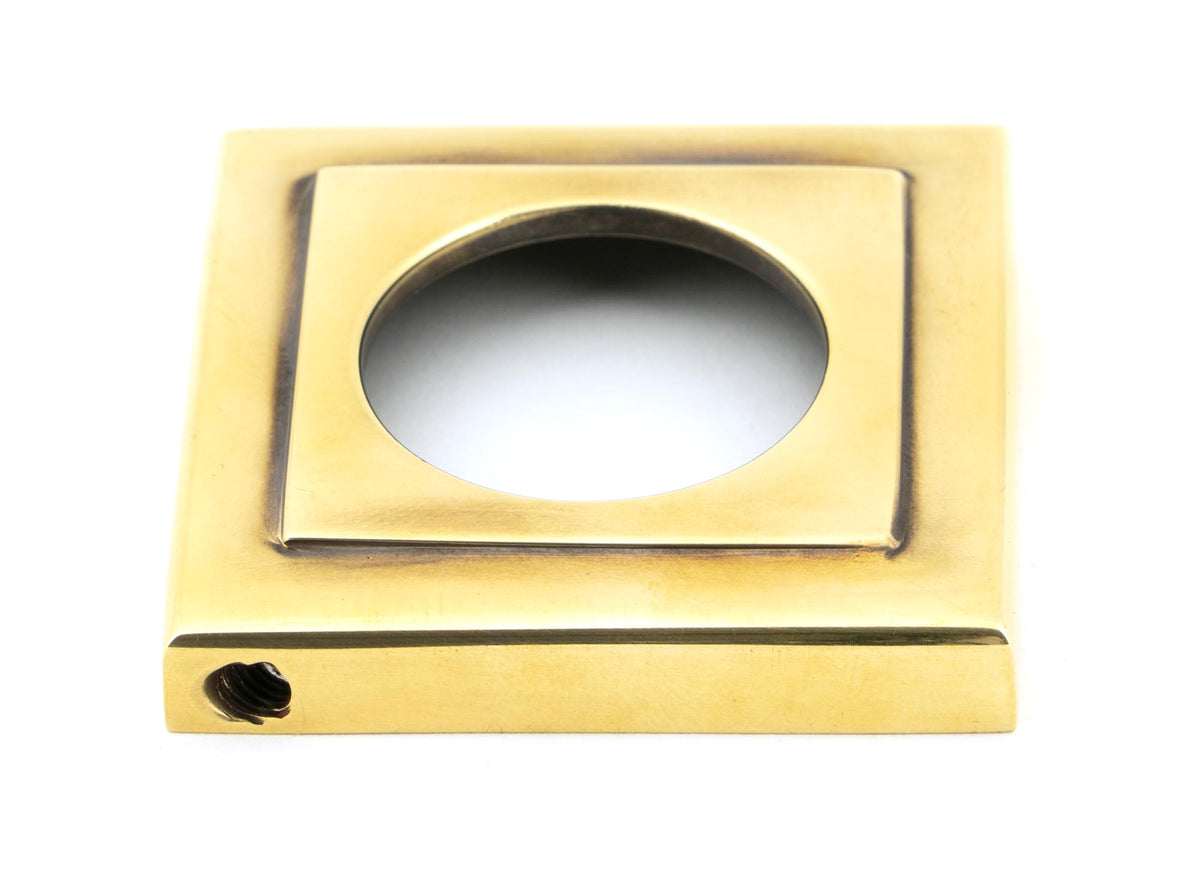 NEWBURY LEVER HANDLE+ROSE SPRUNG SQUARE 53x126x64 AGBR - 45758 by MARCHES (ANVIL) ARCHITECTURAL HARDWARE