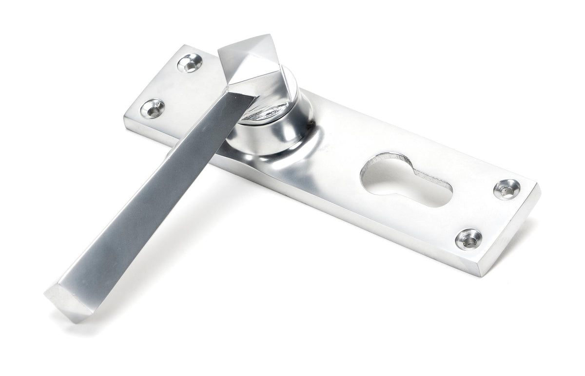STRAIGHT LEVER HANDLE EURO LOCK 124x148x50 SCP - 45763 by MARCHES (ANVIL) ARCHITECTURAL HARDWARE
