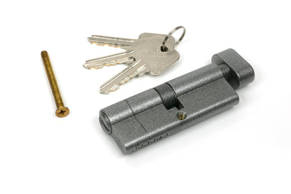 EURO CYLINDER/THUMBTURN 5PIN DIFFER 40/40 PEW - 45850 by MARCHES (ANVIL) ARCHITECTURAL HARDWARE