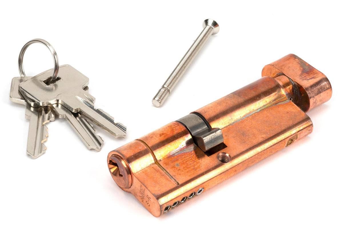 EURO CYLINDER/THUMBTURN 5PIN DIFFER 35/45T PBZ - 45857 by MARCHES (ANVIL) ARCHITECTURAL HARDWARE