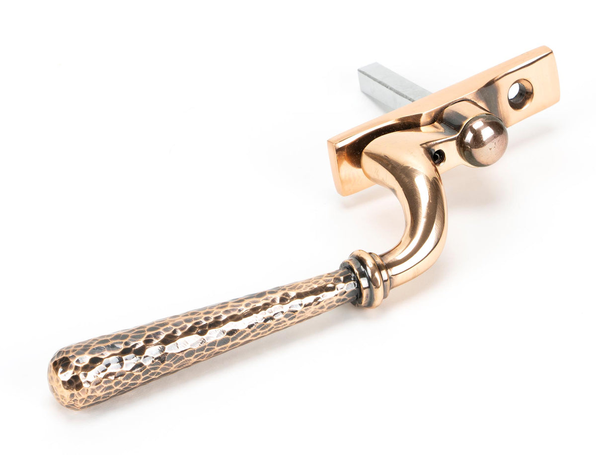 HAMMERED NEWBURY ESPAGNOLETTE RH 166x16x40 PBZ - 45923 by MARCHES (ANVIL) ARCHITECTURAL HARDWARE