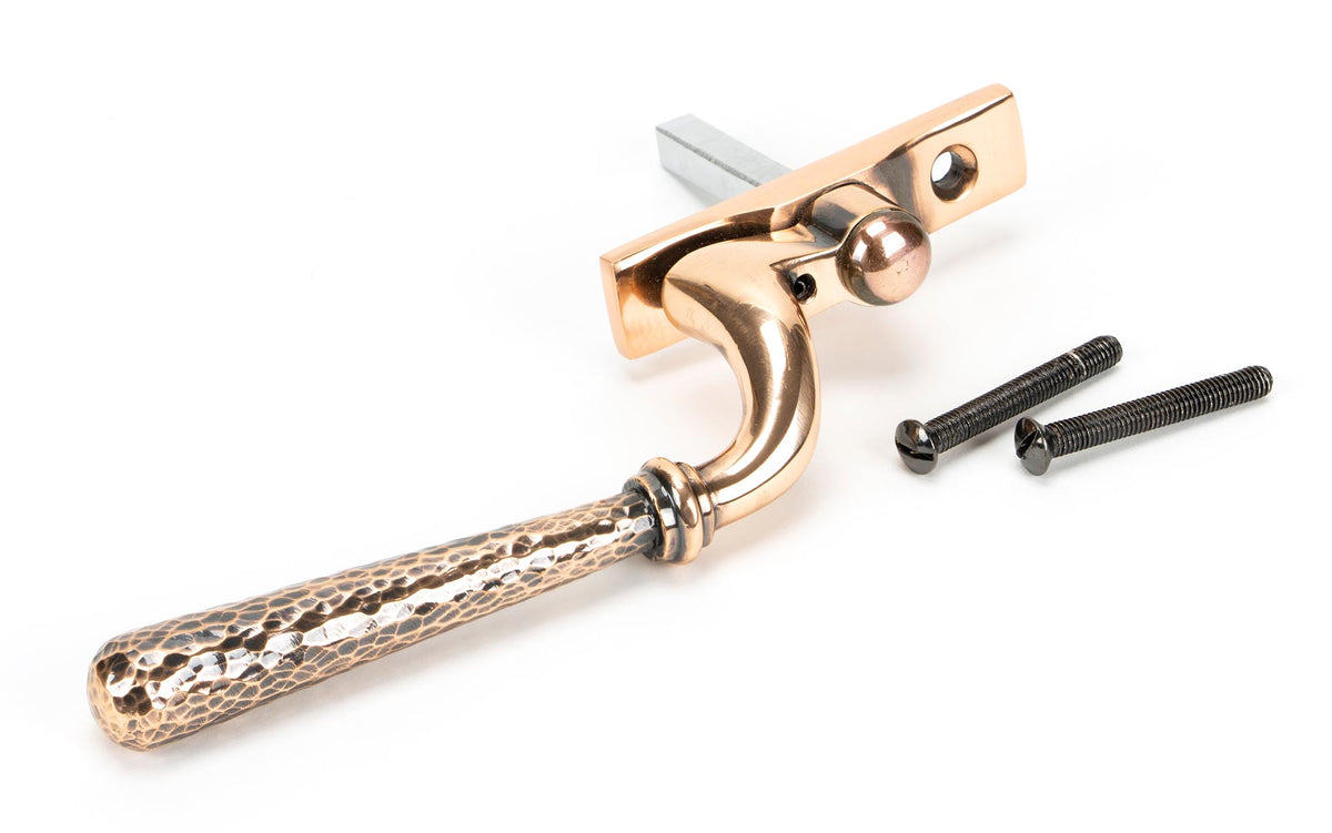HAMMERED NEWBURY ESPAGNOLETTE RH 166x16x40 PBZ - 45923 by MARCHES (ANVIL) ARCHITECTURAL HARDWARE