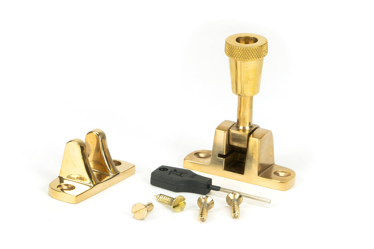 BROMPTON BRIGHTON FASTENER RAD 55x41x25 PBR - 45942 by MARCHES (ANVIL) ARCHITECTURAL HARDWARE
