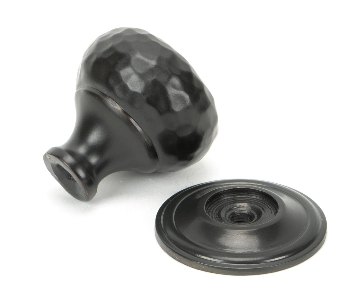 HAMMERED MUSHROOM CABINET KNOB 33x36 AGBZ - 46024 by MARCHES (ANVIL) ARCHITECTURAL HARDWARE