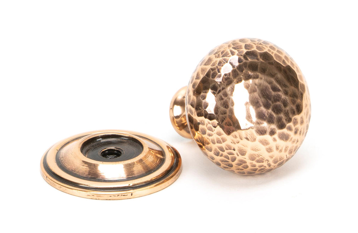 HAMMERED MUSHROOM CABINET KNOB 33x36 PBZ - 46025 by MARCHES (ANVIL) ARCHITECTURAL HARDWARE