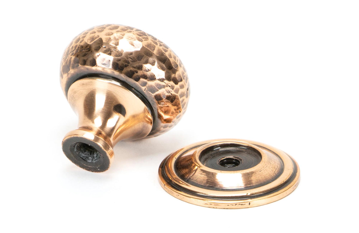 HAMMERED MUSHROOM CABINET KNOB 33x36 PBZ - 46025 by MARCHES (ANVIL) ARCHITECTURAL HARDWARE