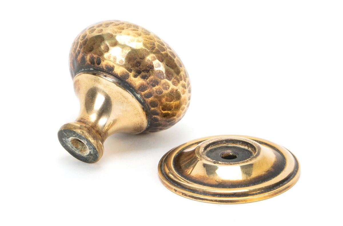 HAMMERED MUSHROOM CABINET KNOB 39x40 AGBR - 46026 by MARCHES (ANVIL) ARCHITECTURAL HARDWARE